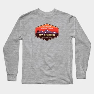 Mount Lincoln - New Hampshire - Appalachian Mountain Climbing Badge Long Sleeve T-Shirt